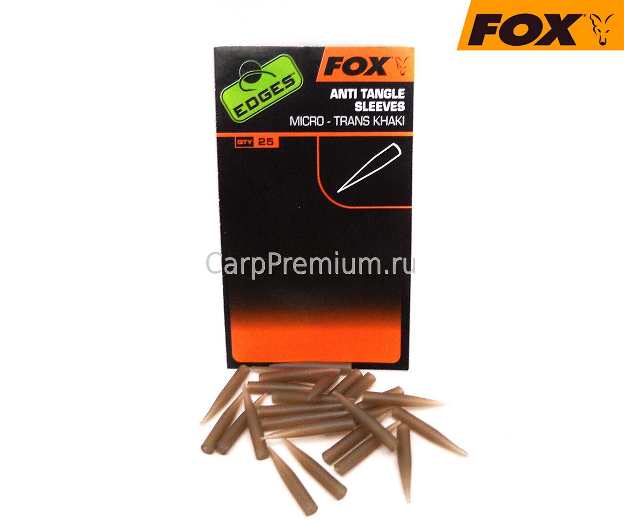 Отводчики для поводка Малые Fox (Фокс) - EDGES Anti Tangle Sleeves Micro, 25 шт