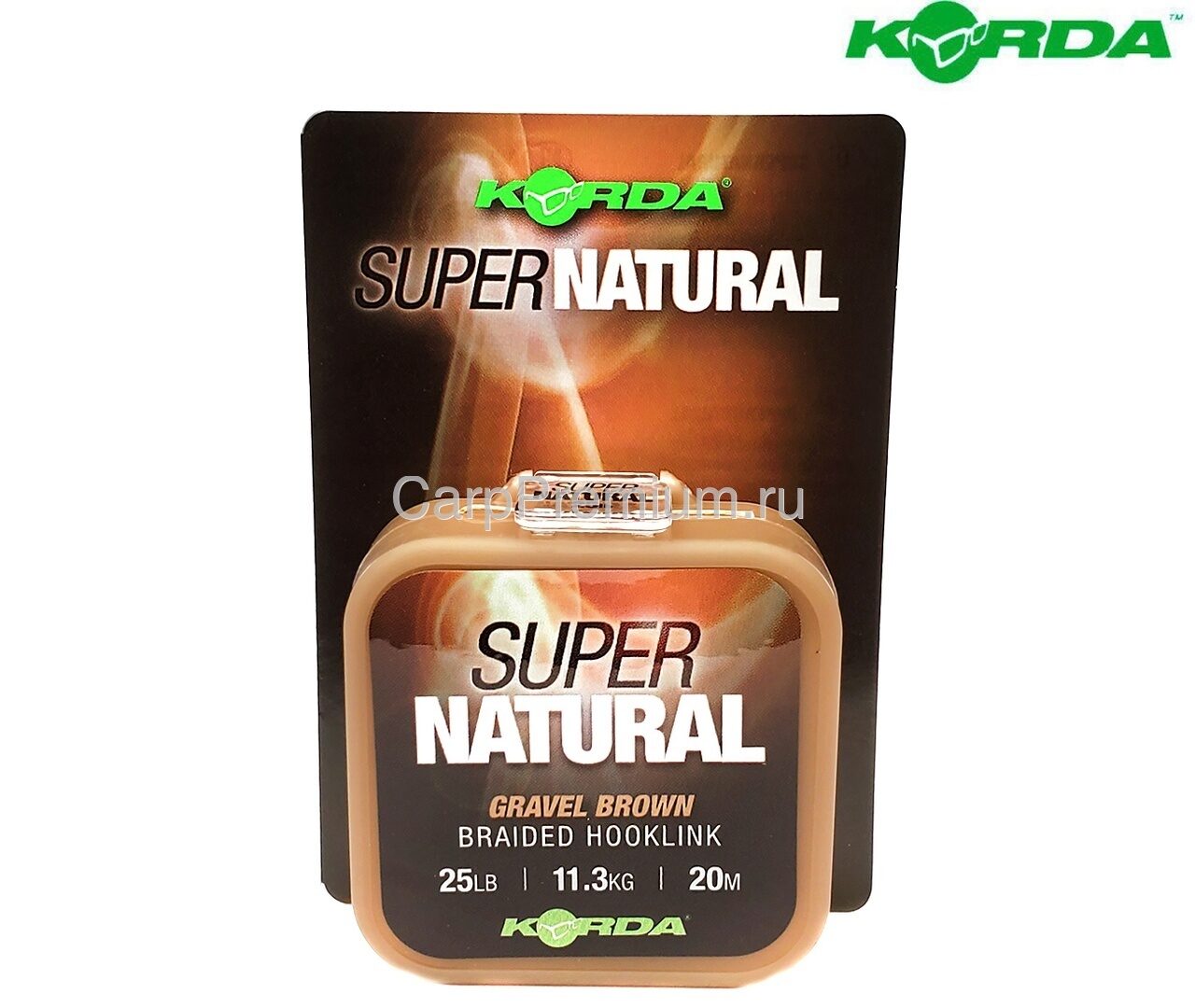 Поводковый материал Без оболочки Мягкий Коричневый 11.3 кг Korda (Корда) - Korda SuperNatural Gravel Brown 25 lb, 20 м
