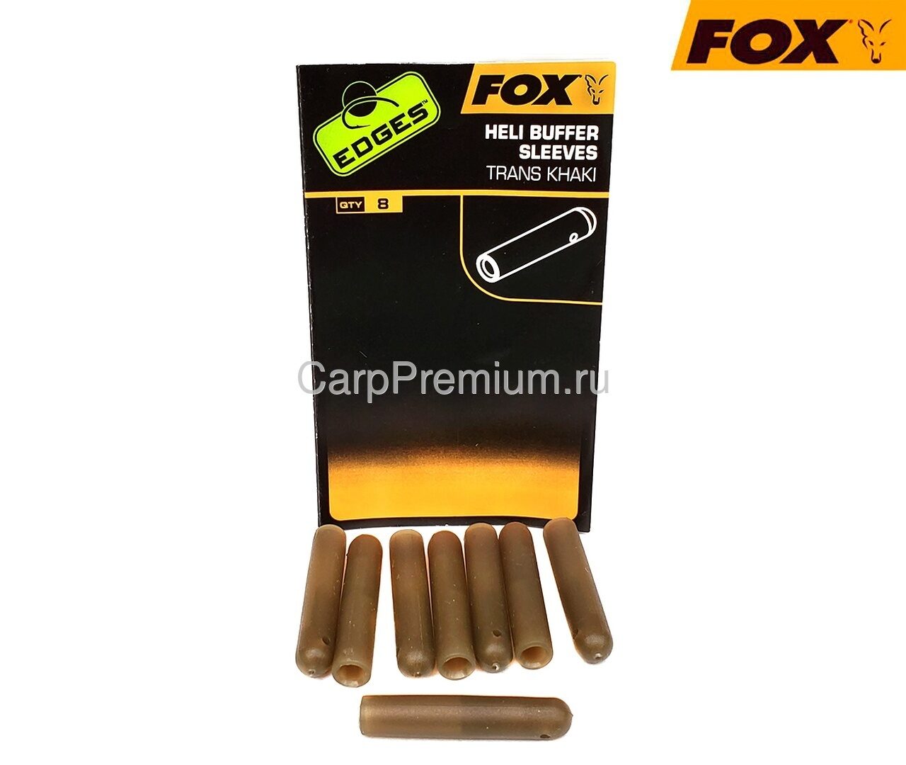 Буферные втулки для монтажей Fox (Фокс) - EDGES Heli Buffer Sleeve Trans Khaki, 8 шт