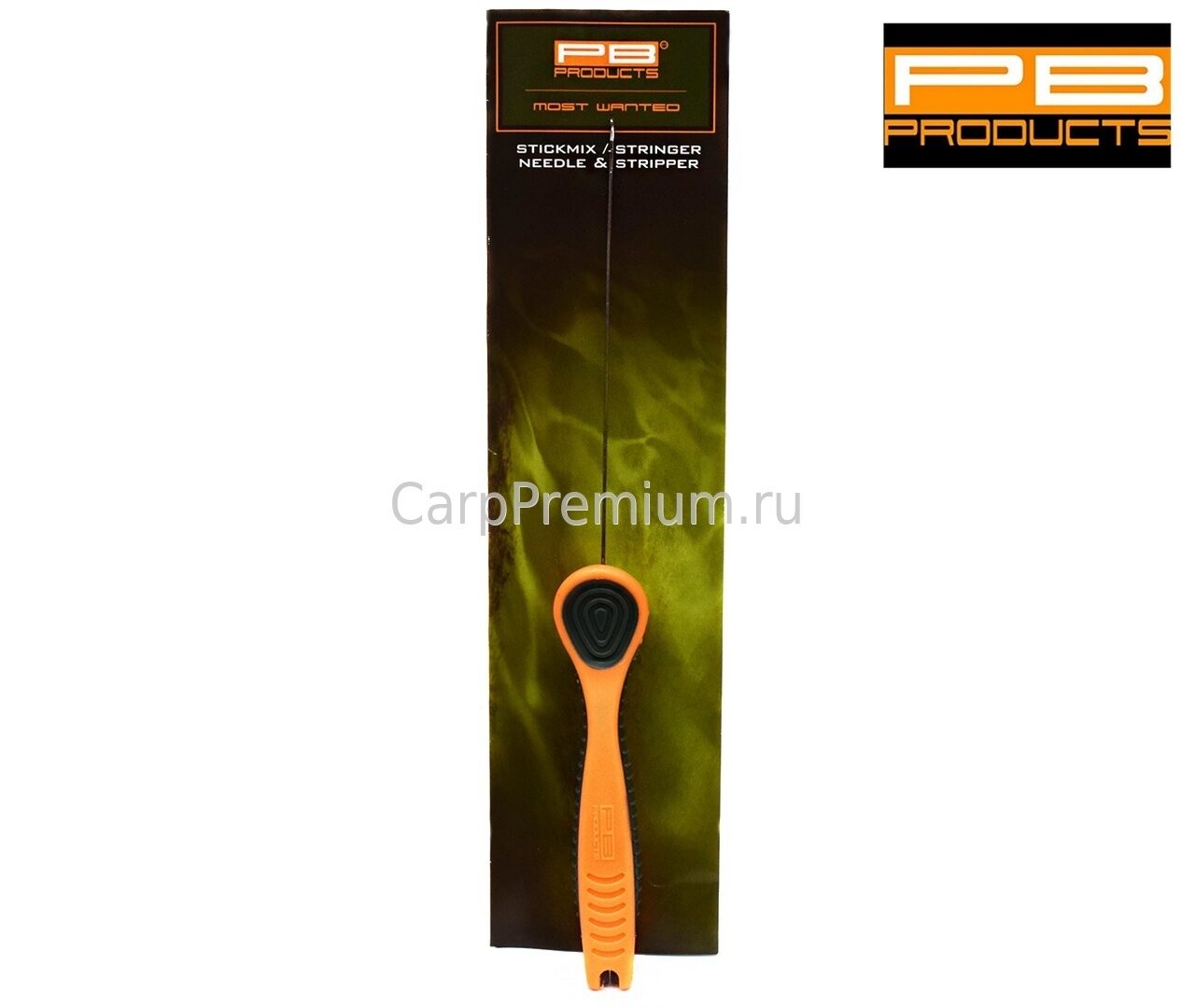 Игла удлиненная для ПВА-систем + инструмент для снятия оболочки PB Products - Stickmix-Stringer Needle & Stripper