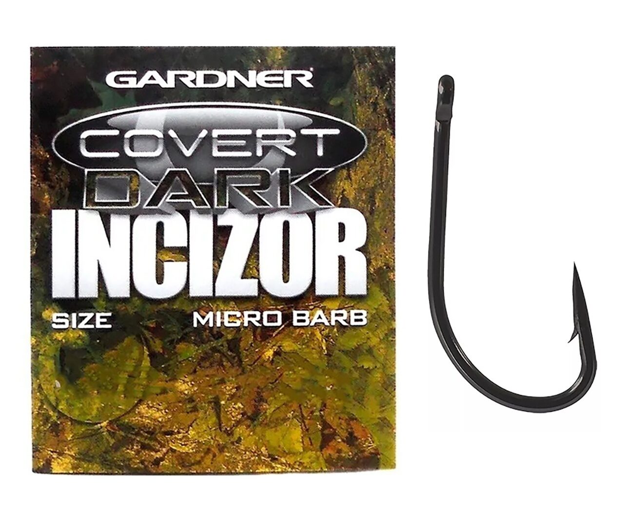 Карповые крючки Gardner (Гарднер) - Covert Dark Incizor Hooks Barbed, Размер 2