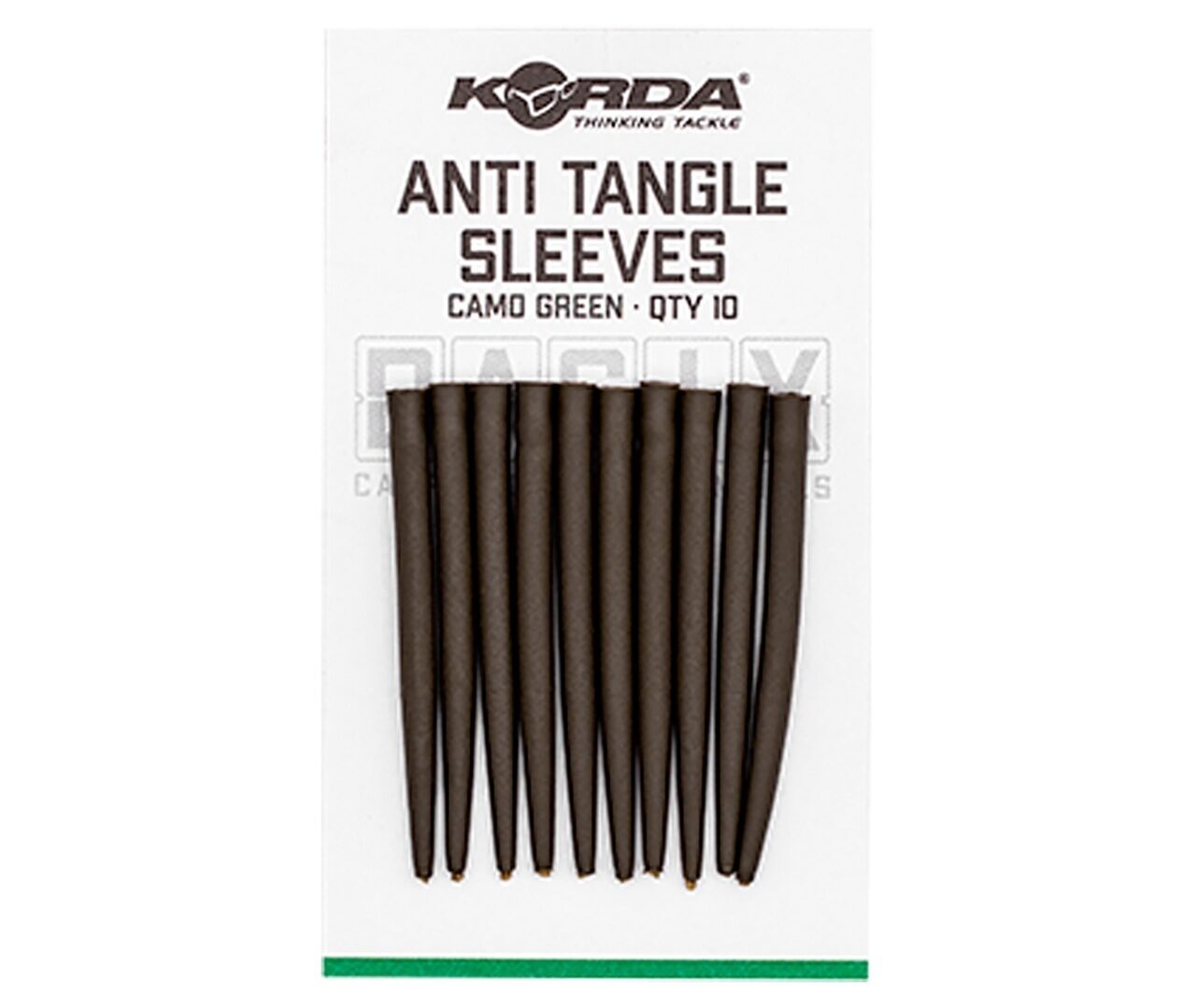 Конусный противозакручиватель Зеленый Korda (Корда) - Basix Anti Tangle Sleeves Camo Green, 10 шт