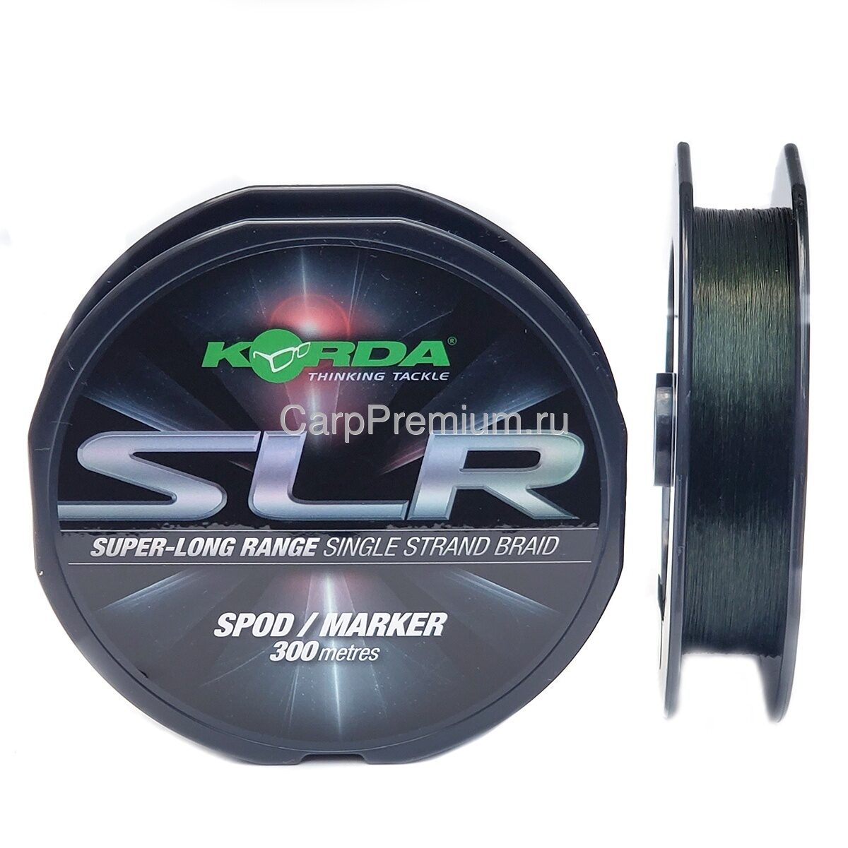Плетеный шнур для спода и маркера 0.16 мм Зеленый Korda (Корда) - SLR Braid Spod & Marker 9.1 кг / 20 lb Green, 300 м