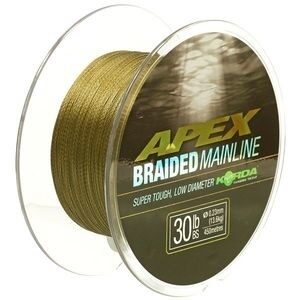 Плетеный шнур 0.23 мм Зеленая Korda (Корда) - Apex Braided Mainline 13.6 кг / 30 lb, 450 м