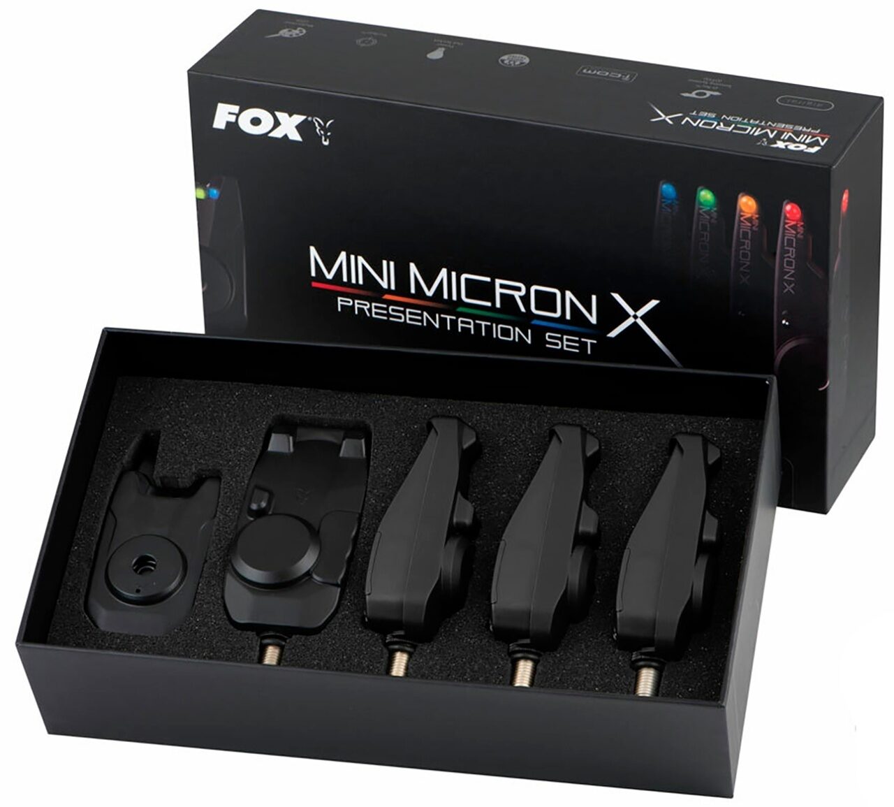 Набор сигнализаторов с пейджером Fox (Фокс) - Mini Micron X 4 Rod Set 4+1