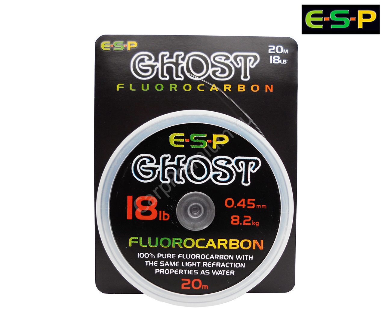 Флюрокарбоновый материал моно ESP (ЕСП) - Ghost Fluorocarbon 8.2 кг / 18 lb, 20 м