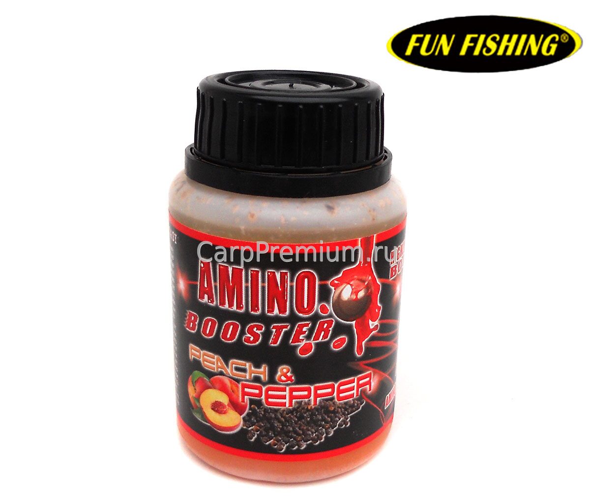 Дип Персик / Перец Fun Fishing (Фан Фишинг) - Booster Ecstasy Peach / Pepper, 190 мл