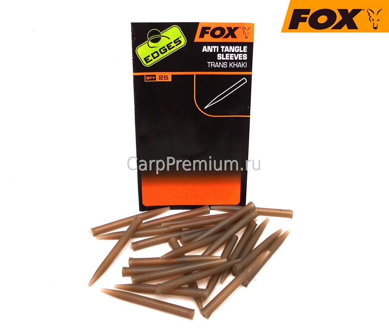 Отводчики для поводка Fox (Фокс) - EDGES Anti Tangle Sleeves, 25 шт