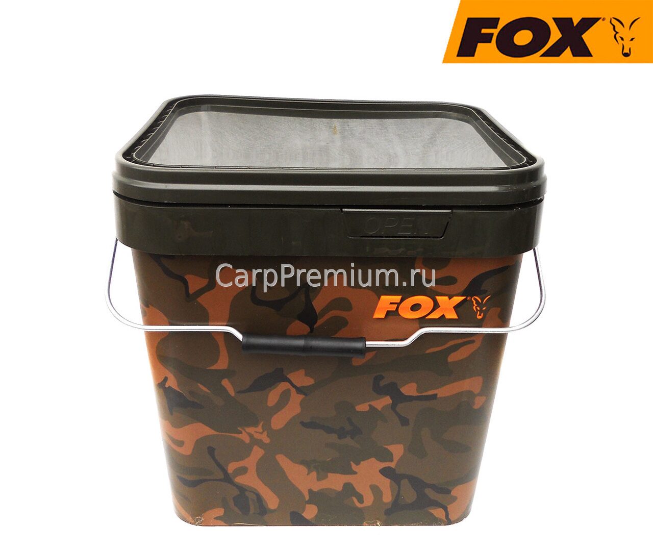 Ведро камуфлированное Большое Fox (Фокс) - Camo Square Buckets, 17 л