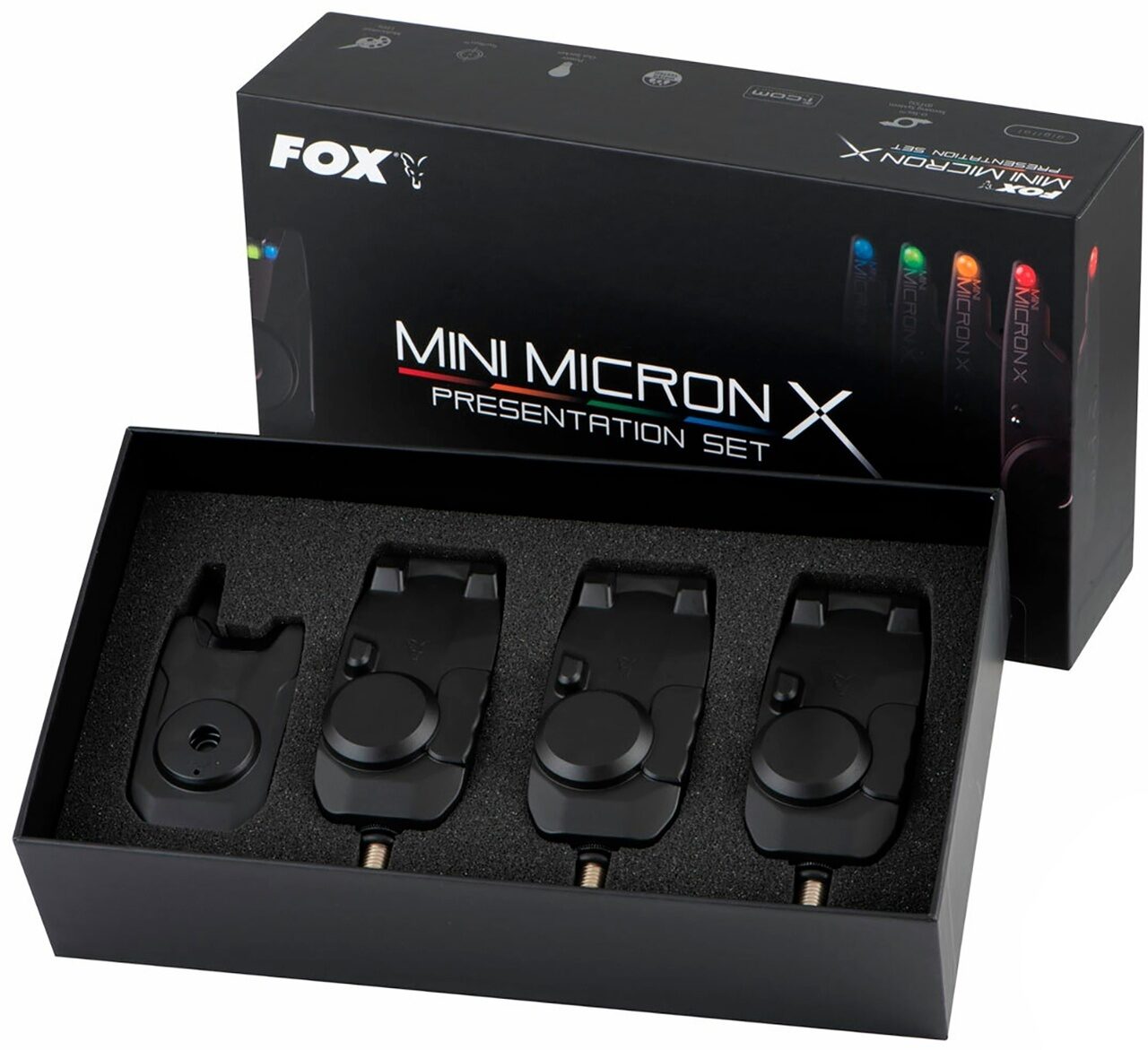 Набор сигнализаторов с пейджером Fox (Фокс) - Mini Micron X 3 Rod Set 3+1